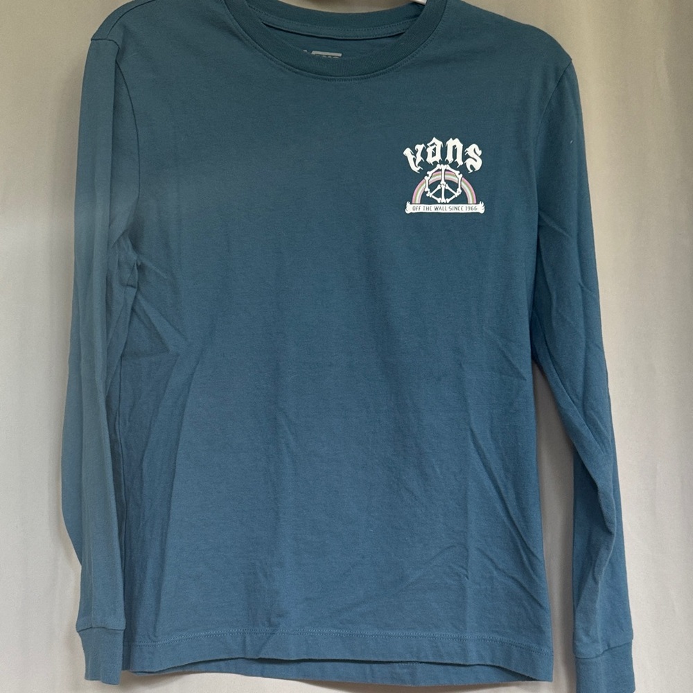 Vans Teal Graphic Long Sleeve Tee